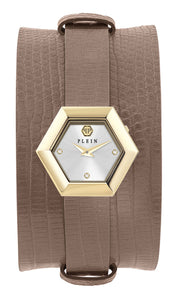 Philipp Plein Damen Uhr Analog Quarz LA JUNGLE DE PLEIN PW6FA0325 Leder