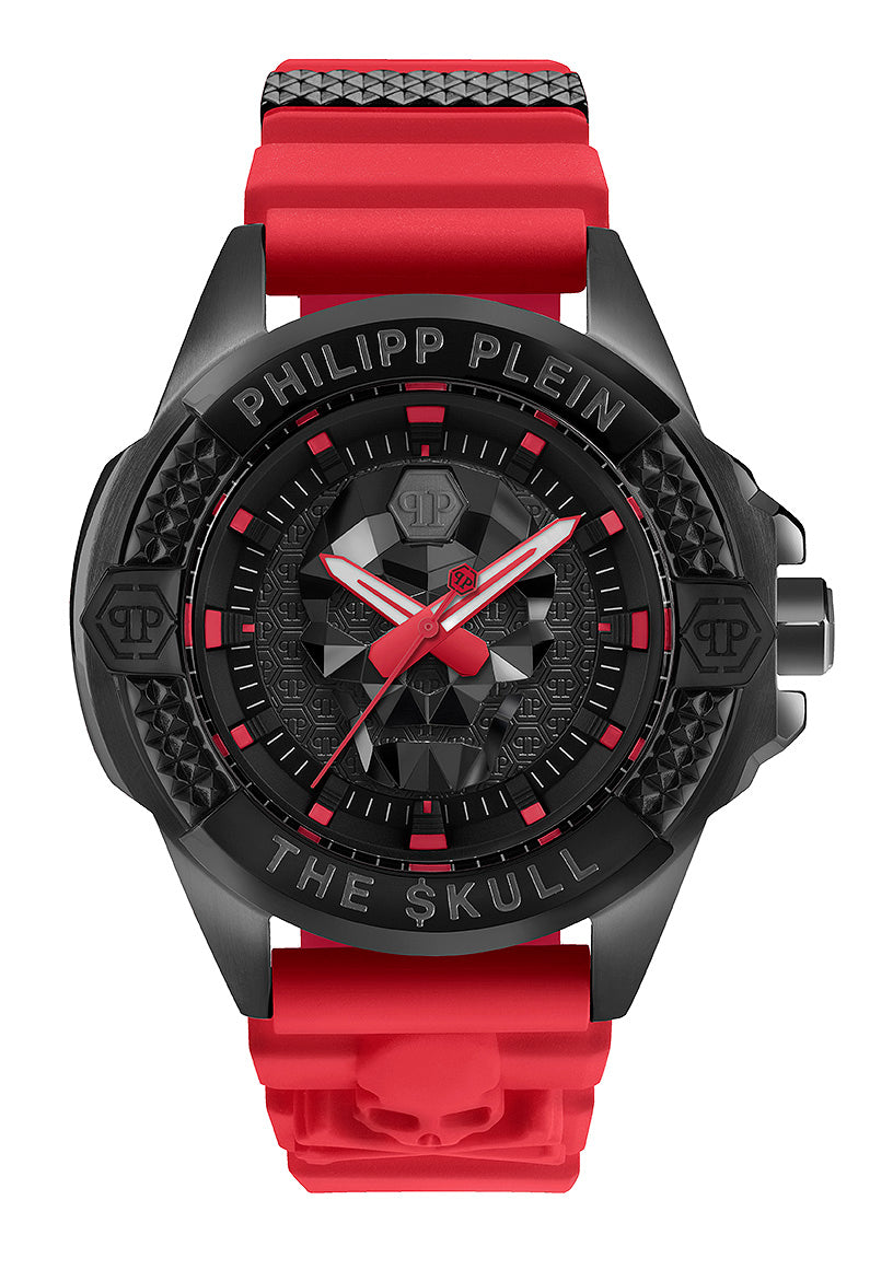 Philipp Plein Unisex Uhr Analog Quarz THE $KULL PWAAA2424 Silikon