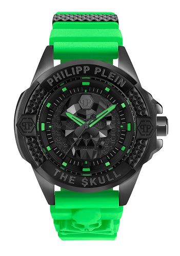 Philipp Plein Unisex Uhr Analog Quarz THE $KULL PWAAA2524 Silikon