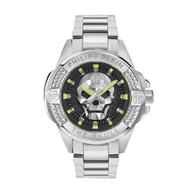 Laden Sie das Bild in den Galerie-Viewer, Philipp Plein Herren Uhr Analog Quarz THE $KULL PWAAA2725 Edelstahl