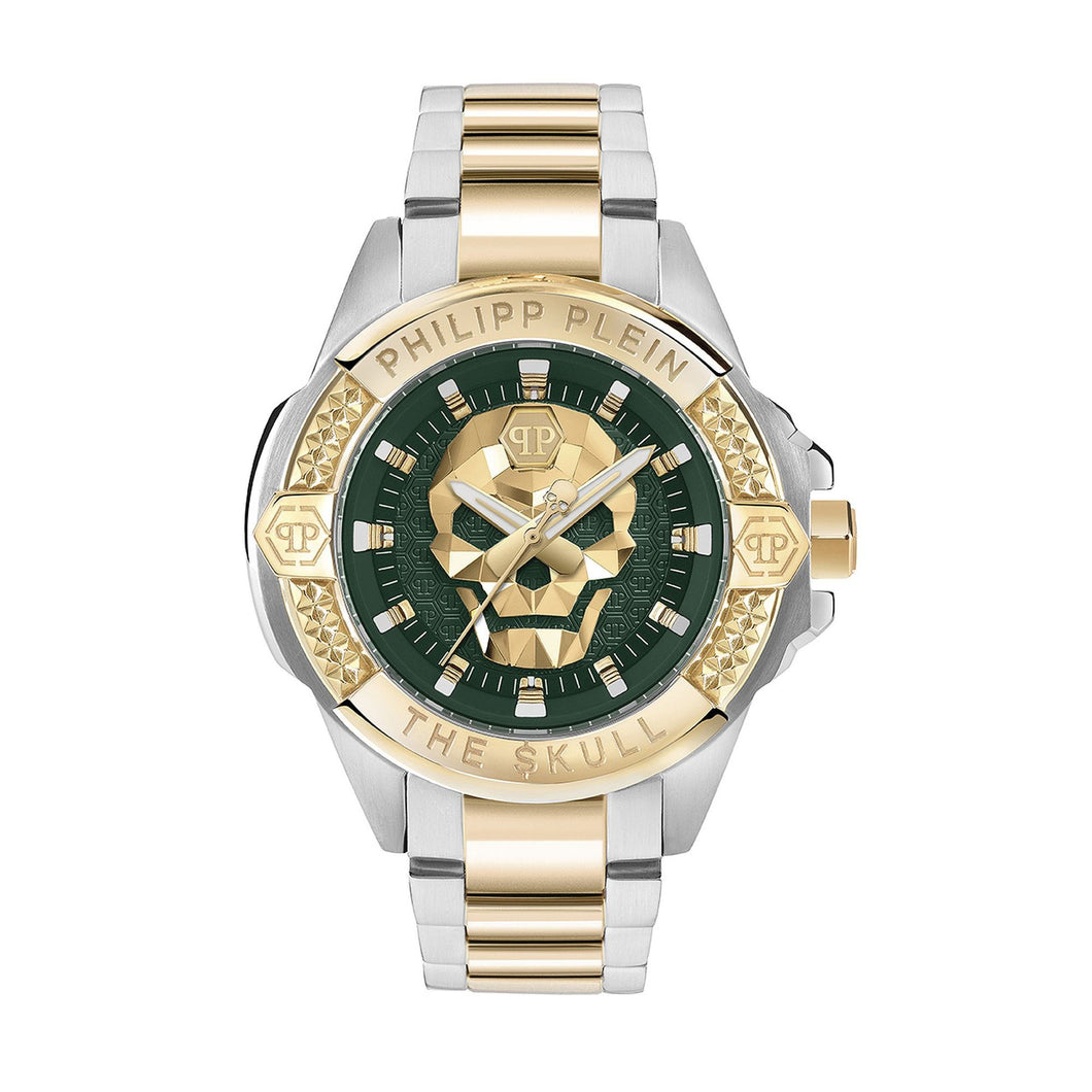 Philipp Plein Herren Uhr Analog Quarz THE $KULL PWAAA2825 Edelstahl