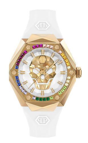 Philipp Plein Damen Uhr Analog Quarz $KULL SPIKES LADY PWADA0324 Silikon