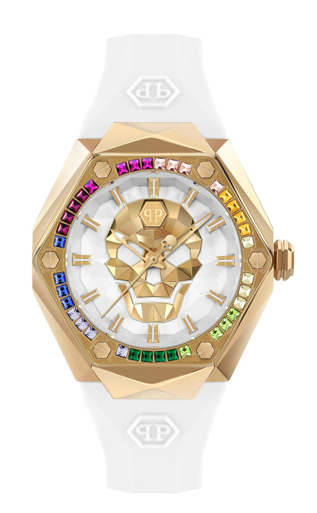 Philipp Plein Damen Uhr Analog Quarz $KULL SPIKES LADY PWADA0324 Silikon