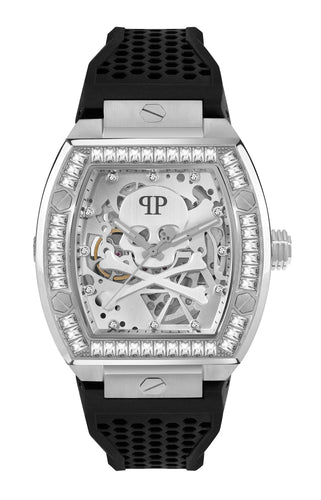 Philipp Plein Herren Uhr Automatik $KELETON PWBAA1323 Silikon
