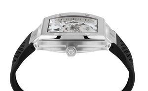 Philipp Plein Herren Uhr Automatik $KELETON PWBAA2123 Silikon