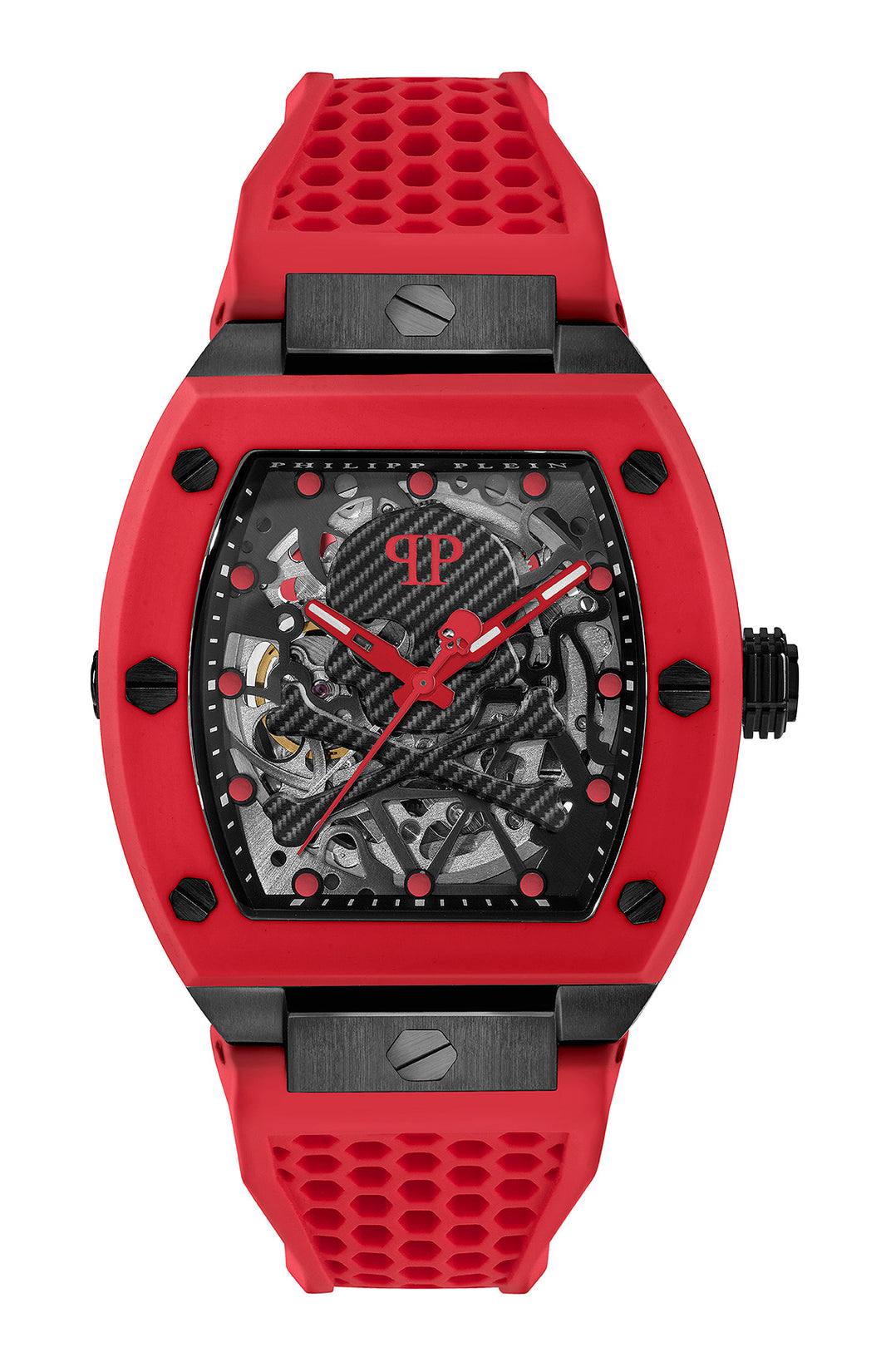 Philipp Plein Herren Uhr Automatik THE $KELETON PWBAA2224 Silikon