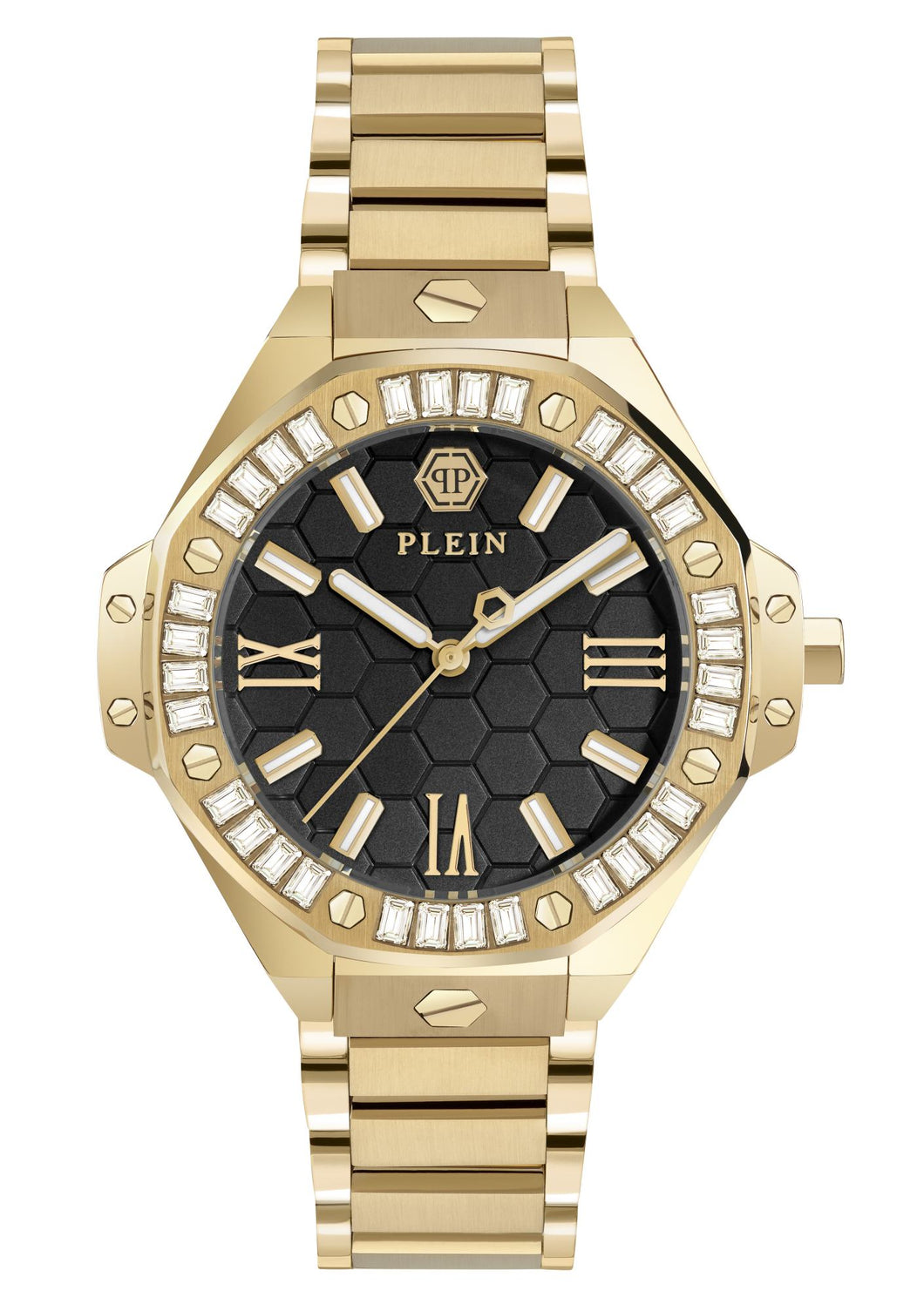 Philipp Plein Damen Uhr Analog Quarz PLEIN LADY ROYAL PWBDA0824 Edelstahl