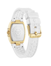 Laden Sie das Bild in den Galerie-Viewer, Philipp Plein Damen Uhr Analog Quarz PLEIN SUPREME PWCHA0226 Silikon