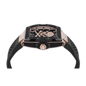Philipp Plein Herren Uhr Automatik THE $KELETON 2.0 PWJFA0225 Silikon