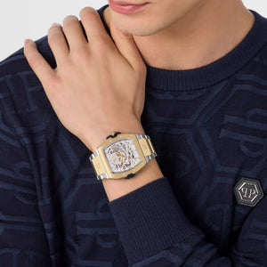 Philipp Plein Herren Uhr Automatik THE $KELETON 2.0 PWJFA0525 Edelstahl