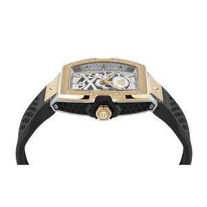 Philipp Plein Herren Uhr Automatik THE $KELETON 2.0 PWJFA0825 Silikon