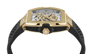 Philipp Plein Herren Uhr Automatik THE $KELETON FROSTED PWJFA1025 Silikon