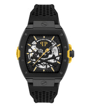 Laden Sie das Bild in den Galerie-Viewer, Philipp Plein Herren Uhr Automatik THE $KELETON 2.0 PWJFA1526 Silikon