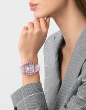 Laden Sie das Bild in den Galerie-Viewer, Philipp Plein Damen Uhr Automatik THE SKELETON BAGUETTES PWJHA0126 Leder