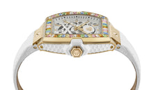 Laden Sie das Bild in den Galerie-Viewer, Philipp Plein Damen Uhr Automatik THE SKELETON BAGUETTES PWJHA0326 Leder
