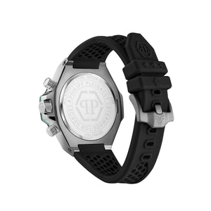 Philipp Plein Herren Uhr Analog Quarz PLEIN CHRONO ROYAL PWLFA0125 Silikon