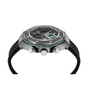 Philipp Plein Herren Uhr Analog Quarz PLEIN CHRONO ROYAL PWLFA0125 Silikon