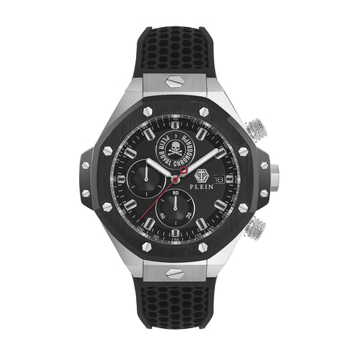 Philipp Plein Herren Uhr Analog Quarz PLEIN CHRONO ROYAL PWLFA0225 Silikon