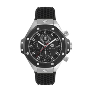 Philipp Plein Herren Uhr Analog Quarz PLEIN CHRONO ROYAL PWLFA0225 Silikon