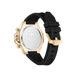 Philipp Plein Herren Uhr Analog Quarz PLEIN CHRONO ROYAL PWLFA0325 Silikon