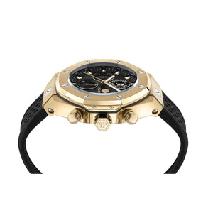 Philipp Plein Herren Uhr Analog Quarz PLEIN CHRONO ROYAL PWLFA0325 Silikon