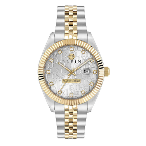 Philipp Plein Herren Uhr Analog Quarz DATE SUPERLATIVE GENT PWMFA0425 Edelstahl