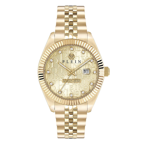 Philipp Plein Herren Uhr Analog Quarz DATE SUPERLATIVE GENT PWMFA0525 Edelstahl