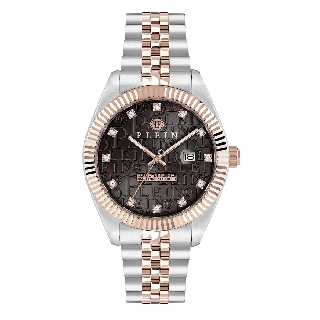 Philipp Plein Herren Uhr Analog Quarz DATE SUPERLATIVE GENT PWMFA0625 Edelstahl