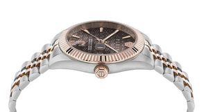 Philipp Plein Herren Uhr Analog Quarz DATE SUPERLATIVE PWMFA0925 Edelstahl