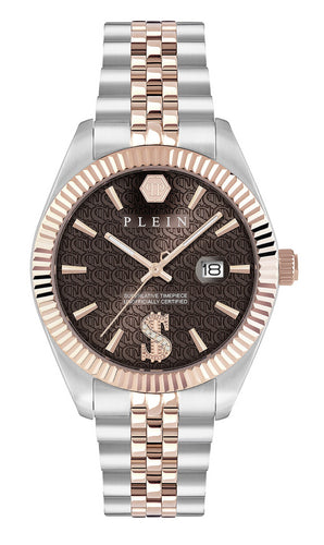 Philipp Plein Herren Uhr Analog Quarz DATE SUPERLATIVE PWMFA0925 Edelstahl