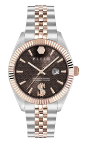 Philipp Plein Herren Uhr Analog Quarz DATE SUPERLATIVE PWMFA0925 Edelstahl