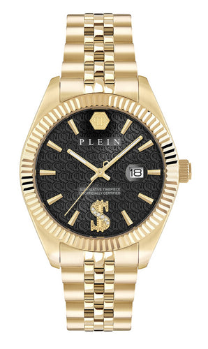 Philipp Plein Herren Uhr Analog Quarz DATE SUPERLATIVE PWMFA1025 Edelstahl