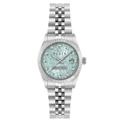 Philipp Plein Damen Uhr Analog Quarz DATE SUPERLATIVE PWNFA0225 Edelstahl