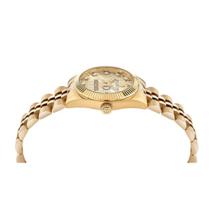 Philipp Plein Damen Uhr Analog Quarz DATE SUPERLATIVE PWNFA0525 Edelstahl