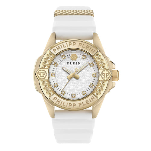 Philipp Plein Damen Uhr Analog Quarz PLEIN MAJESTY PWOFA0125 Silikon