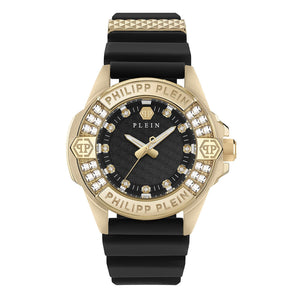 Philipp Plein Damen Uhr Analog Quarz PLEIN MAJESTY PWOFA0225 Silikon