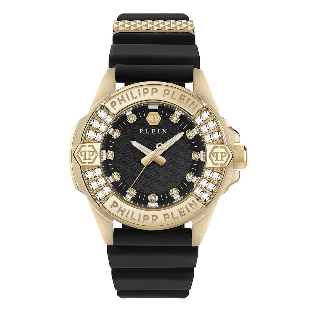 Philipp Plein Damen Uhr Analog Quarz PLEIN MAJESTY PWOFA0225 Silikon