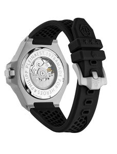 Philipp Plein Herren Uhr Automatik PLEIN $KELETON ROYAL PWPFA0124 Silikon