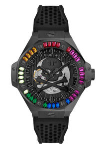 Philipp Plein Herren Uhr Automatik PLEIN $KELETON ROYAL PWPFA0424 Silikon