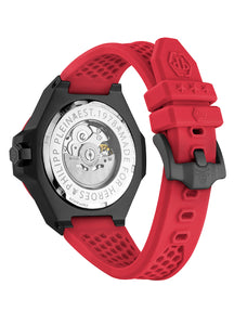 Philipp Plein Herren Uhr Automatik PLEIN $KELETON ROYAL PWPFA0524 Silikon