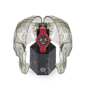 Philipp Plein Herren Uhr Automatik PLEIN $KELETON ROYAL PWPFA0524 Silikon