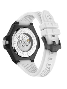 Philipp Plein Herren Uhr Automatik PLEIN $KELETON ROYAL PWPFA0724 Silikon