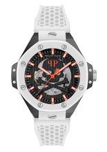 Laden Sie das Bild in den Galerie-Viewer, Philipp Plein Herren Uhr Automatik PLEIN $KELETON ROYAL PWPFA0724 Silikon