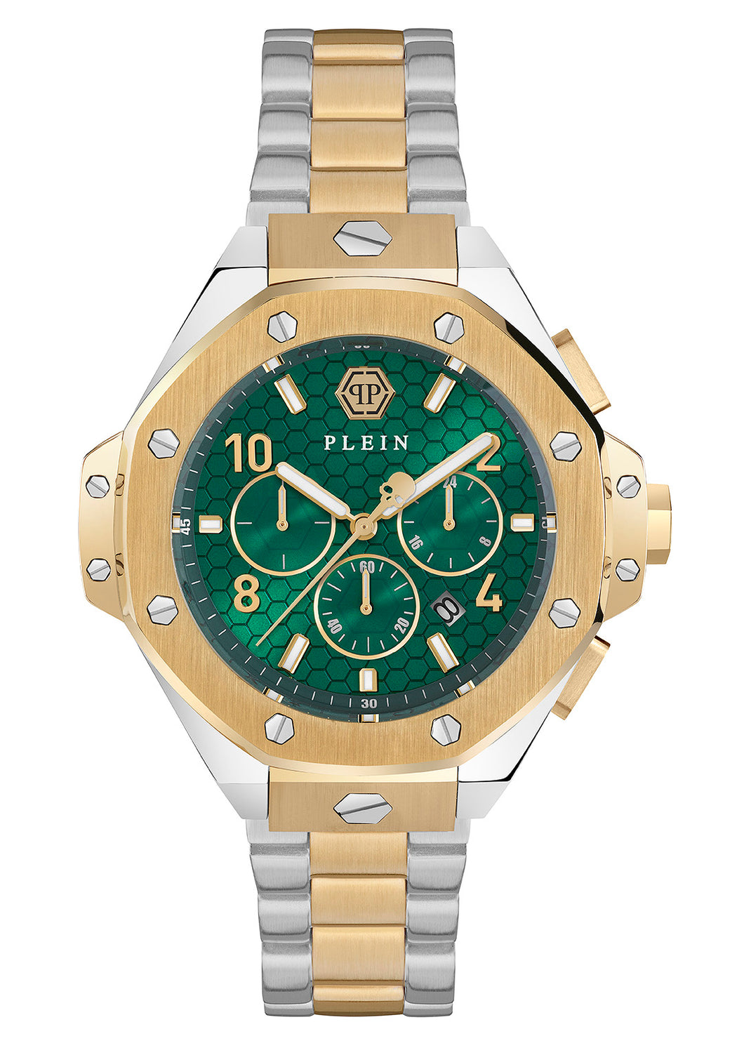 Philipp Plein Herren Uhr Analog Quarz PLEIN CHRONO ROYAL 46 MM PWPRA0324