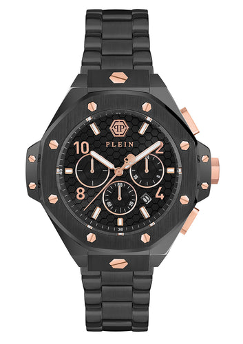 Philipp Plein Herren Uhr Analog Quarz PLEIN CHRONO ROYAL 46 MM PWPRA0424