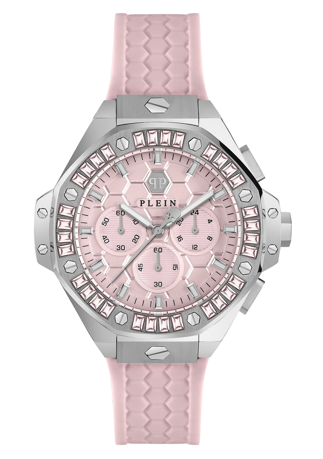 Philipp Plein Unisex Uhr Analog Quarz PLEIN CHRONO ROYAL 42 MM PWPSA0524 Silikon