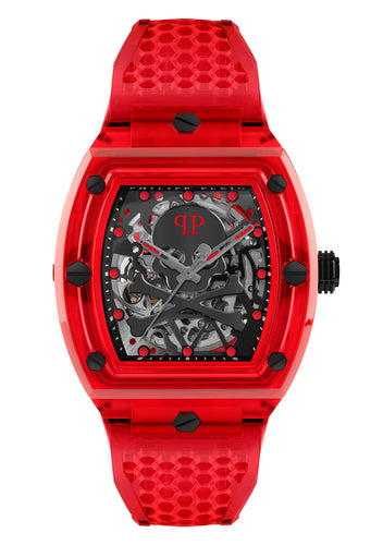 Philipp Plein Herren Uhr Automatik THE $KELETON CRYSTAL PWPTA0224