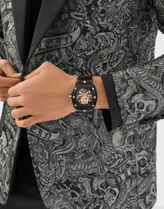 Philipp Plein Herren Uhr Automatik THE $KELETON CRYSTAL PWPTA0424