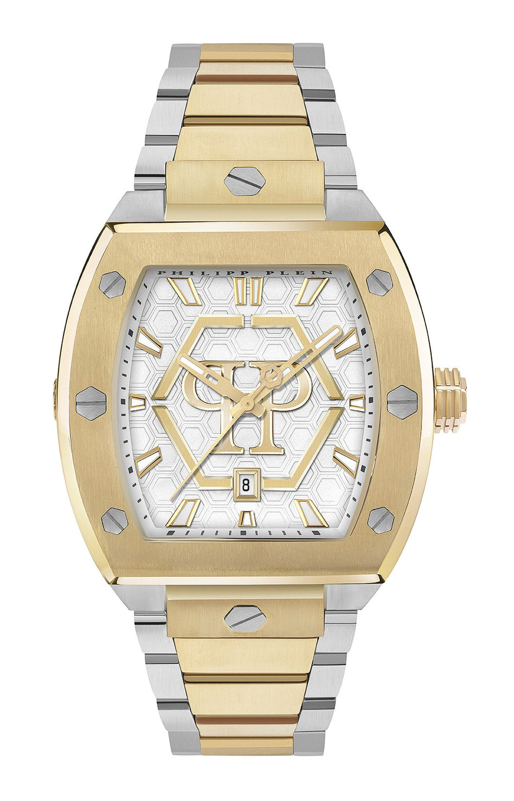 Philipp Plein Herren Uhr Analog Quarz The HEXAGON phantom PWPUA0925 Edelstahl