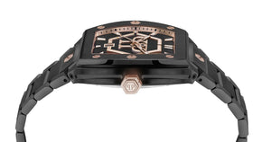 Philipp Plein Herren Uhr Analog Quarz The HEXAGON phantom PWPUA1025 Edelstahl
